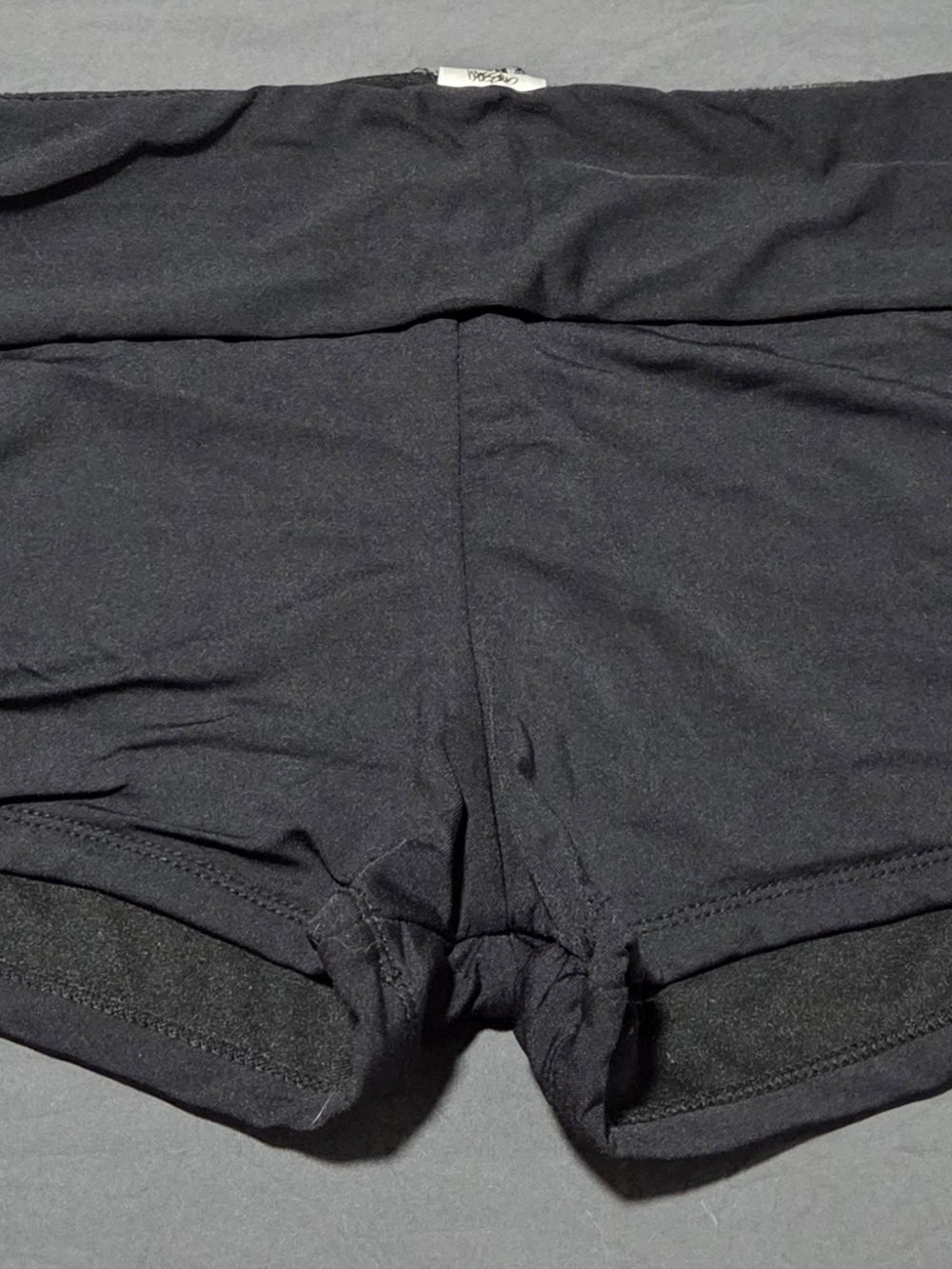 Mossimo Supply Co. Black Fold-Over Waist Bike Shorts